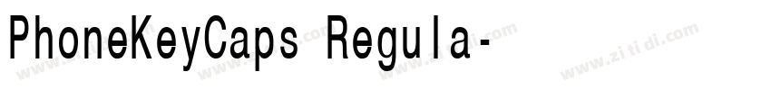PhoneKeyCaps Regula字体转换